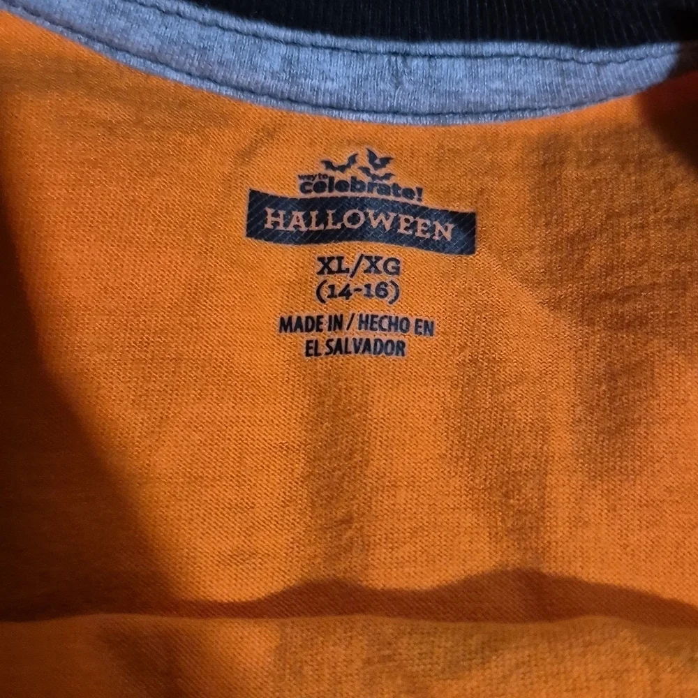 Celebrate It Halloween Pumpkin Kids Costume T-Shirt - Orange and Black